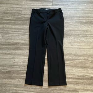 Express Editor Boot Low Rise Black Pants